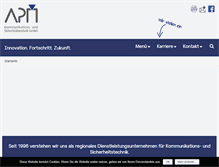 Tablet Screenshot of apm-systems.de